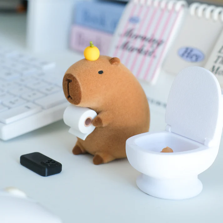 3D Printing Toilet Capybara (Flocking Style)